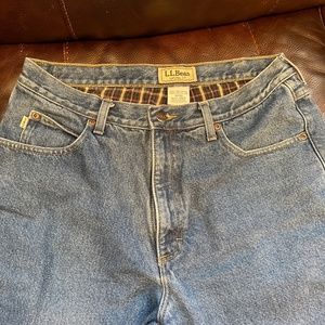 L.L. Bean Flannel Lined Jeans
